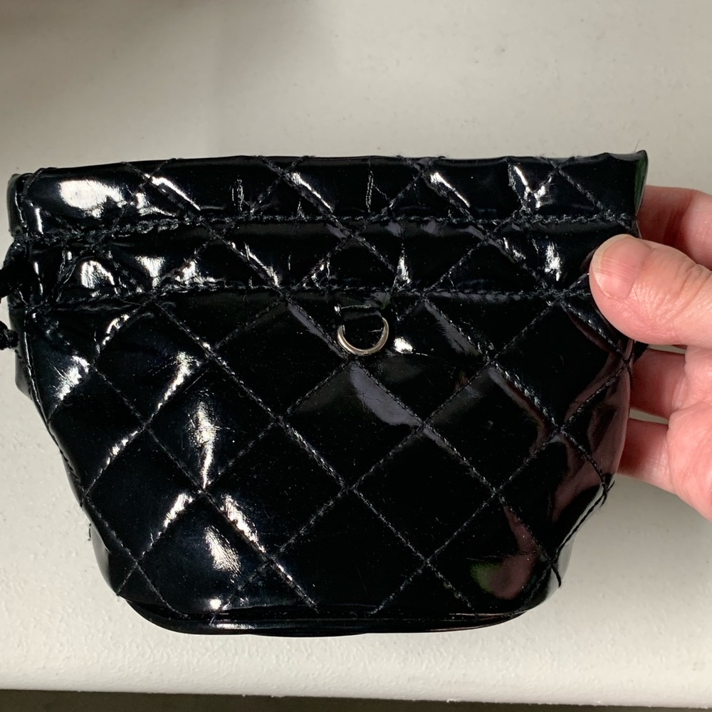 Black Quilted Watch Bag
